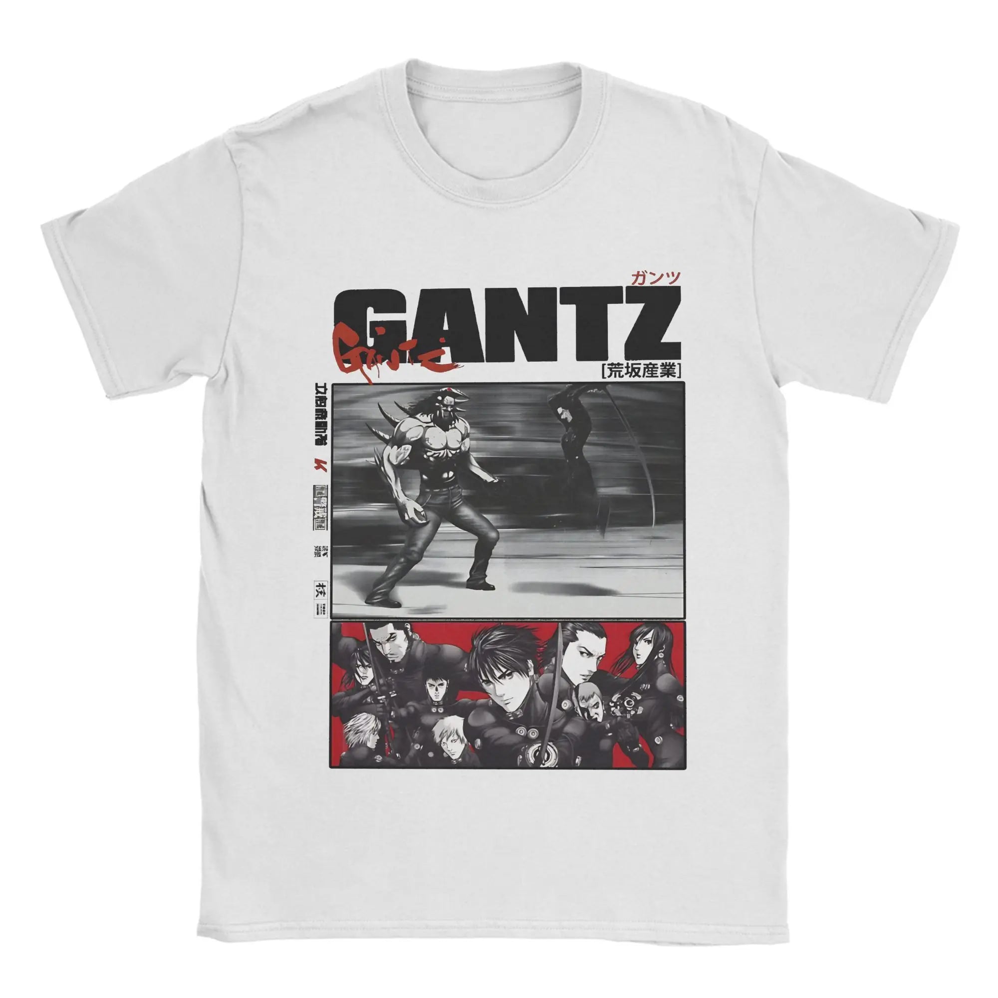 GANTZ Vintage Anime Tee - Classic Graphic T-Shirt for Fans - Neon Districts