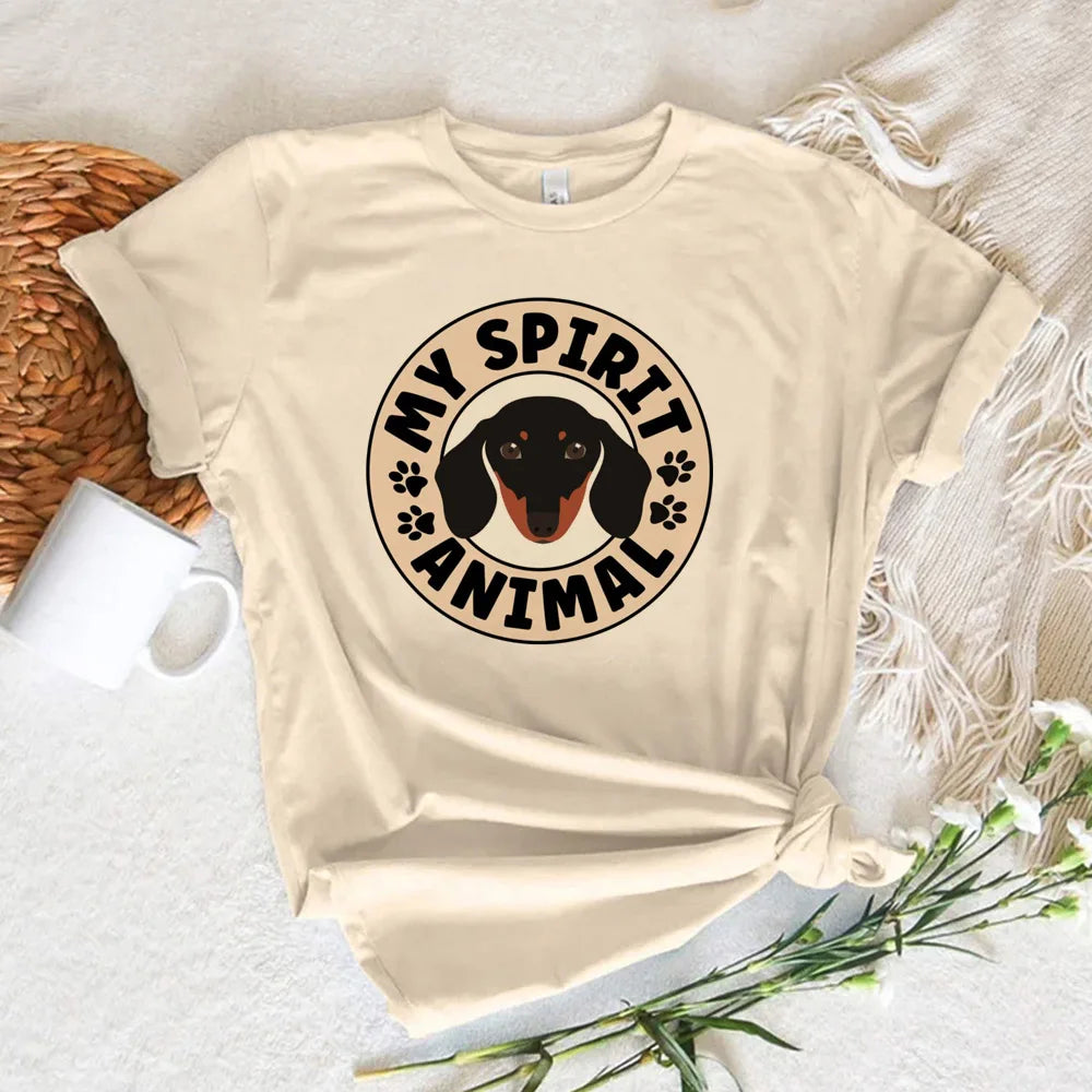 Dachshund Harajuku Graphic Tee - Neon Districts