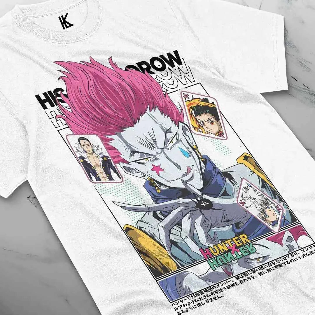 Hisoka Graphic Tee – Hunter x Hunter Manga Strip Shirt