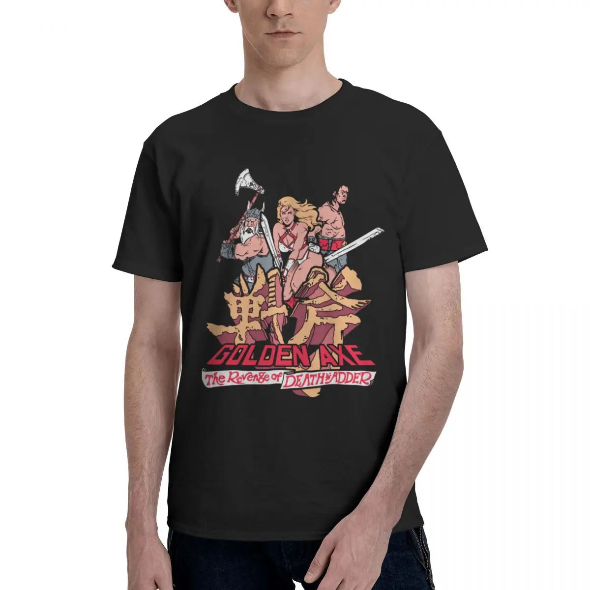 Golden Axe — Sega Arcade Beat-Em-Up Vintage Tee - Neon Districts