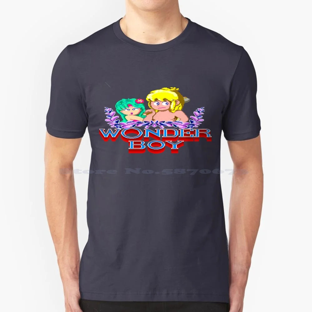 Wonder Boy — Arcade Classic Retro Vintage Tee - Neon Districts