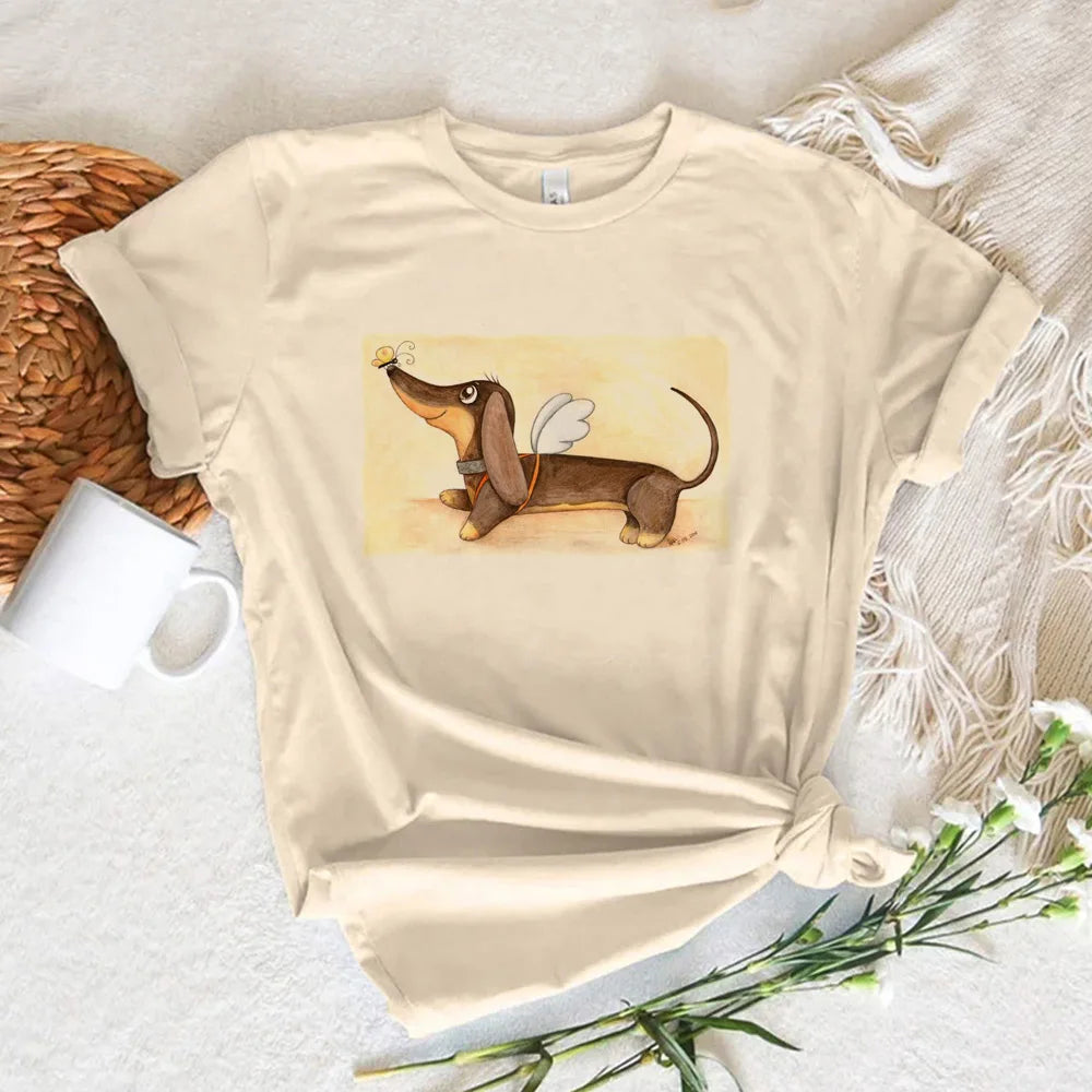Dachshund Harajuku Graphic Tee - Neon Districts