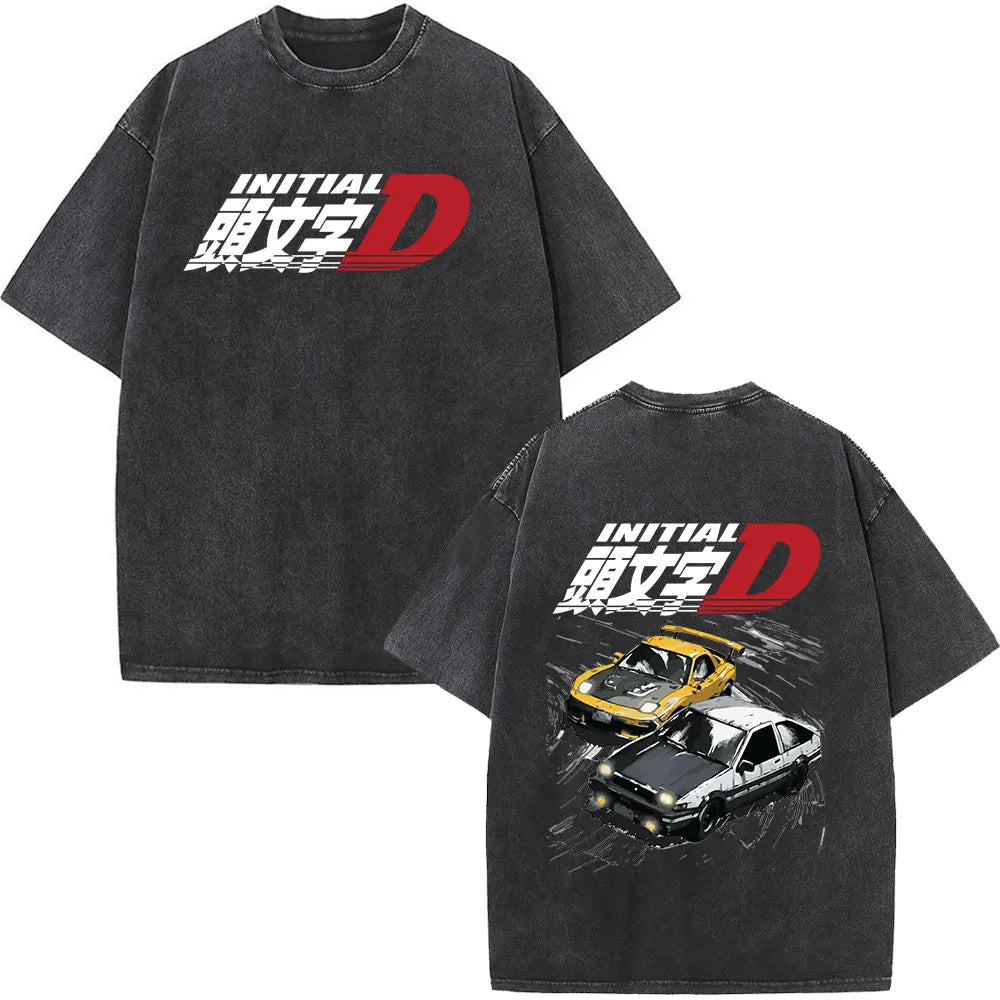 Initial D — AE86 Drift Washed Oversized Tee