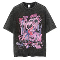 Nana Osaki Vintage Washed Tee – Harajuku Anime Retro Shirt
