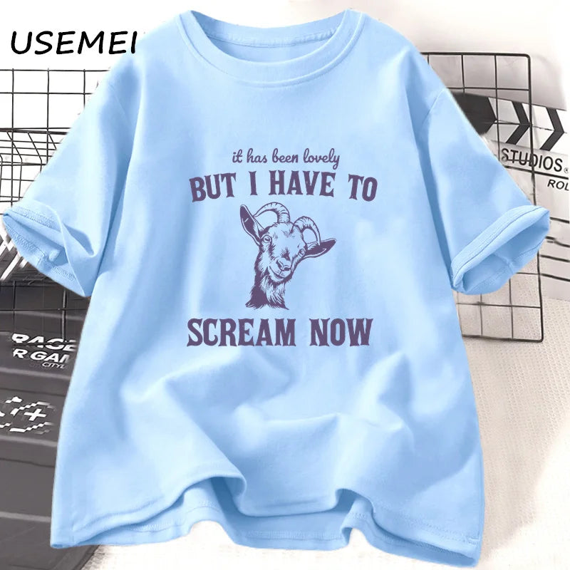It Has Been Lovely, But I'm Going to Scream Now — Goat Women's Tee - Neon Districts