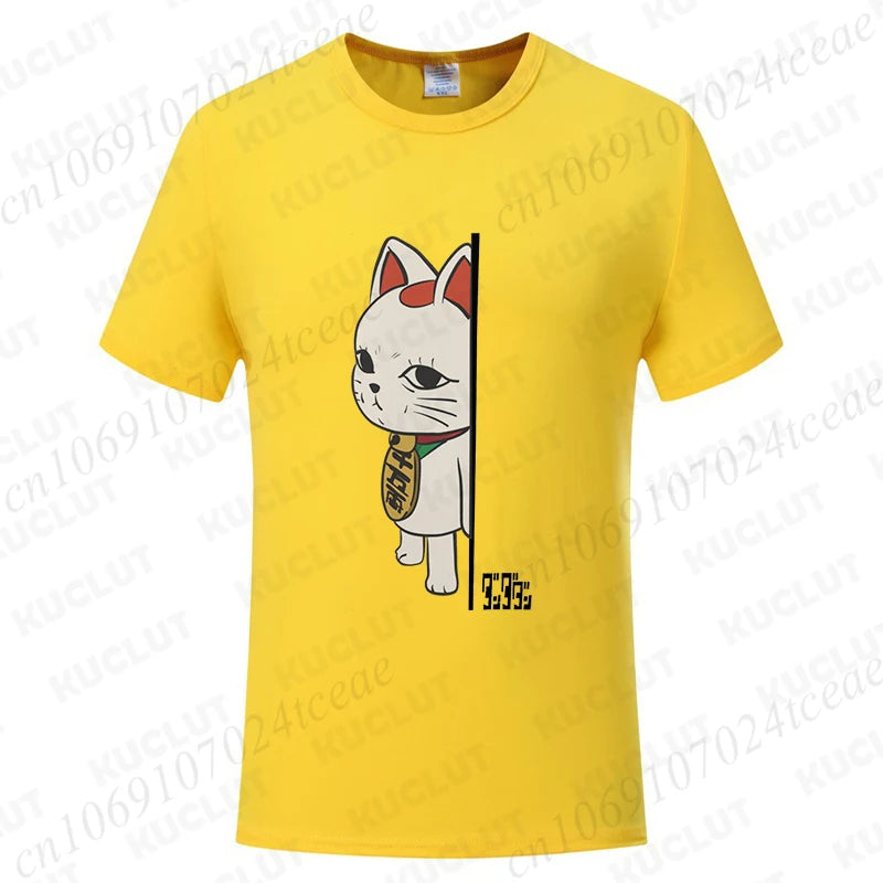 Dandadan Turbo Granny Cat Tee - Kawaii Anime Manga Shirt for Cat Lovers - Neon Districts
