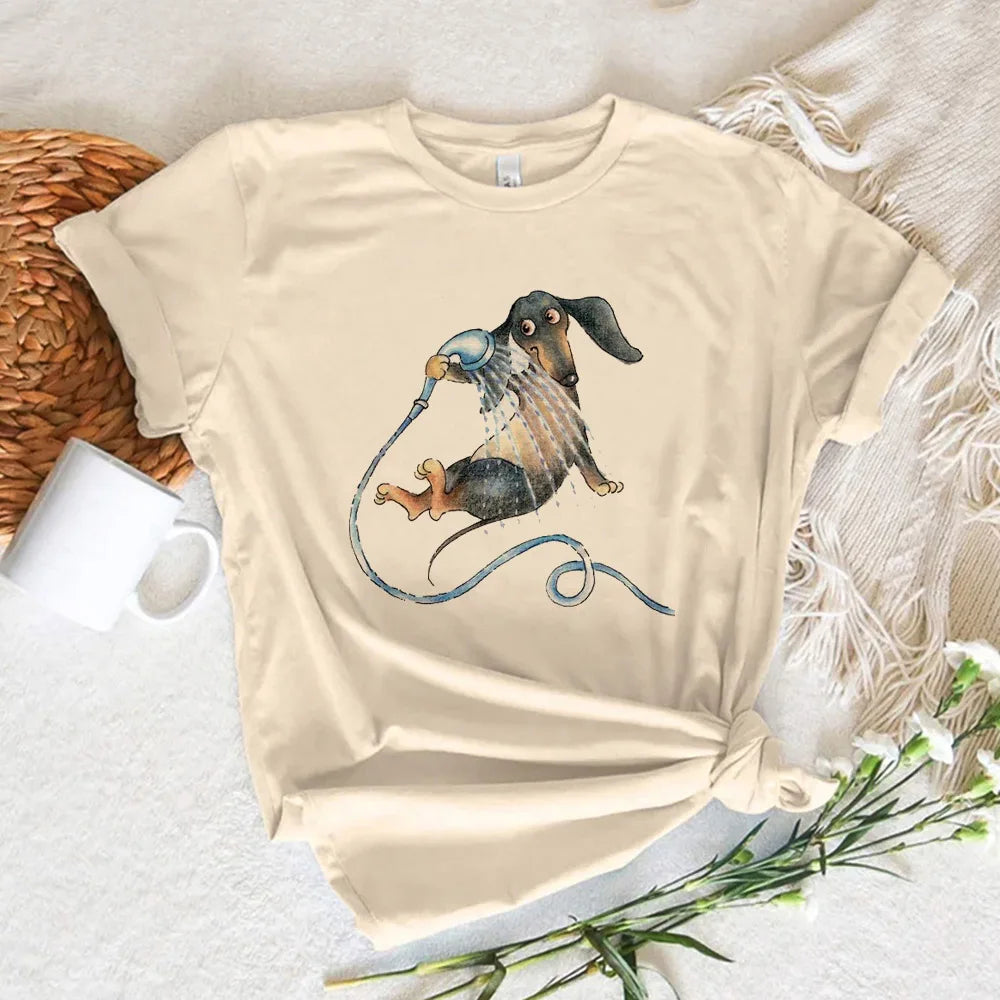 Dachshund Harajuku Graphic Tee - Neon Districts