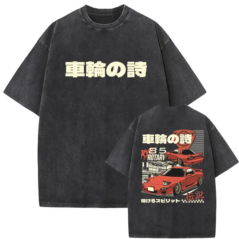 Initial D — AE86 Drift Washed Oversized Tee