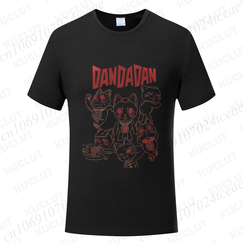 Dandadan Turbo Granny Cat Tee - Kawaii Anime Manga Shirt for Cat Lovers - Neon Districts