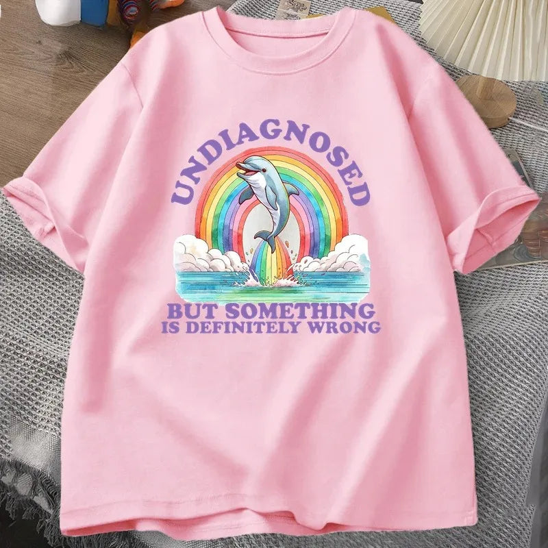 Undiagnosed But Something Is Definitely Wrong — Women's Humor Tee - Neon Districts