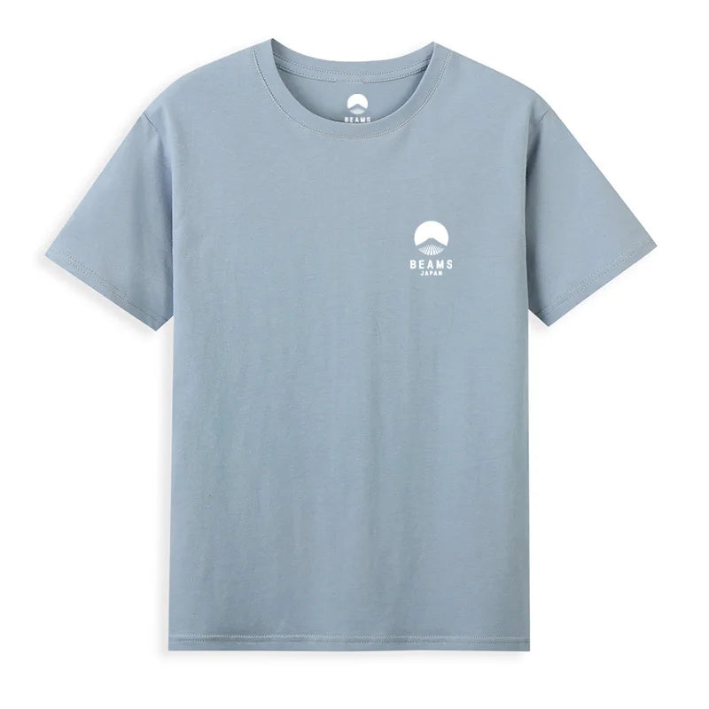 Mount Fuji — Embroidered Logo Japan Cotton Tee - Neon Districts