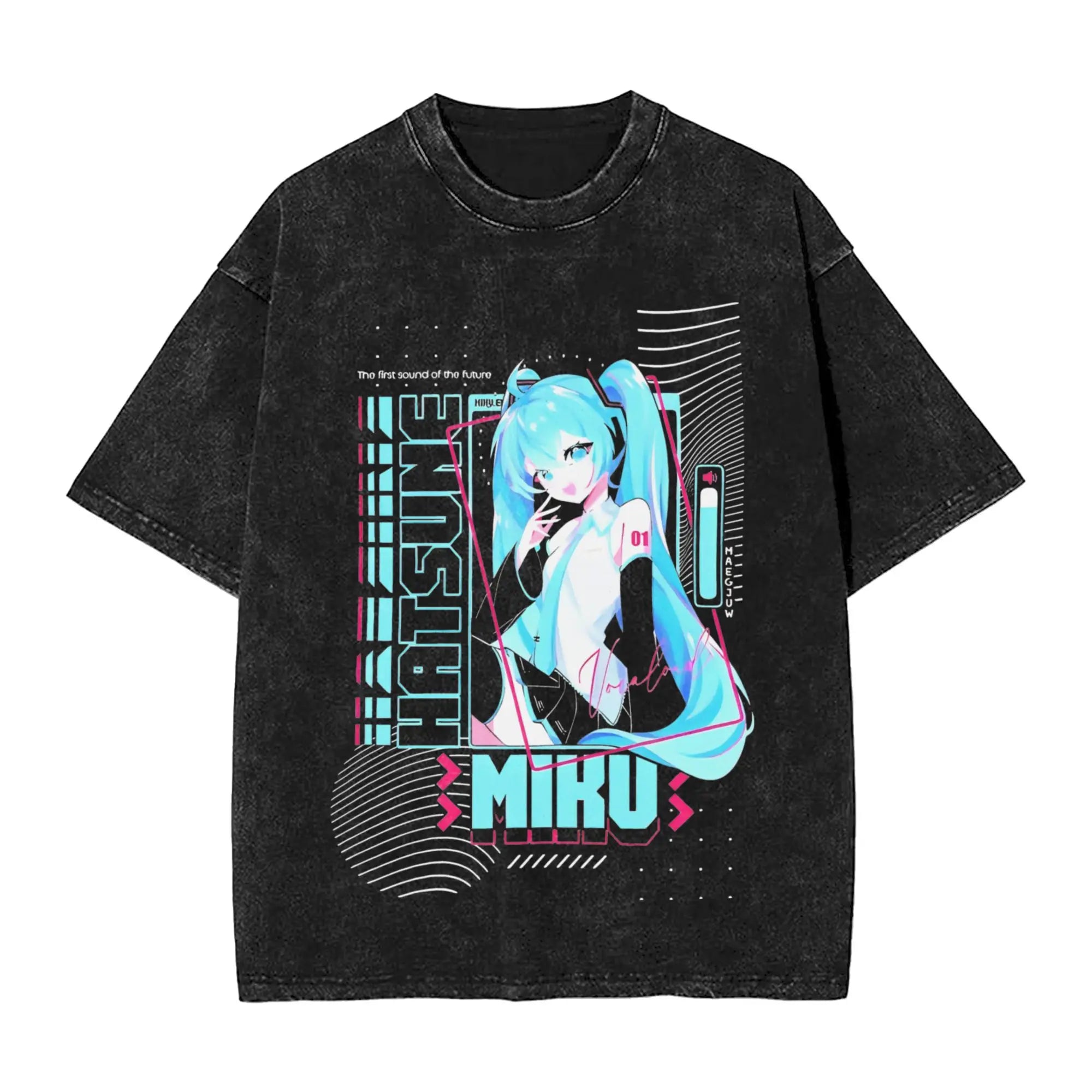 Hatsune Miku — Vocaloid Washed Oversized Tee
