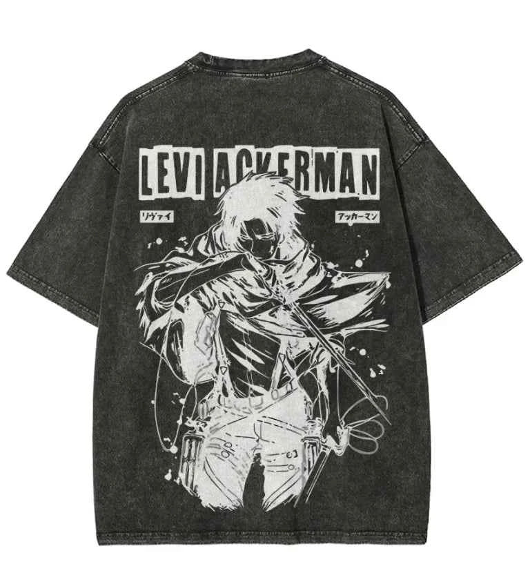 Attack on Titan Retro Cotton Tee – Anime Streetwear