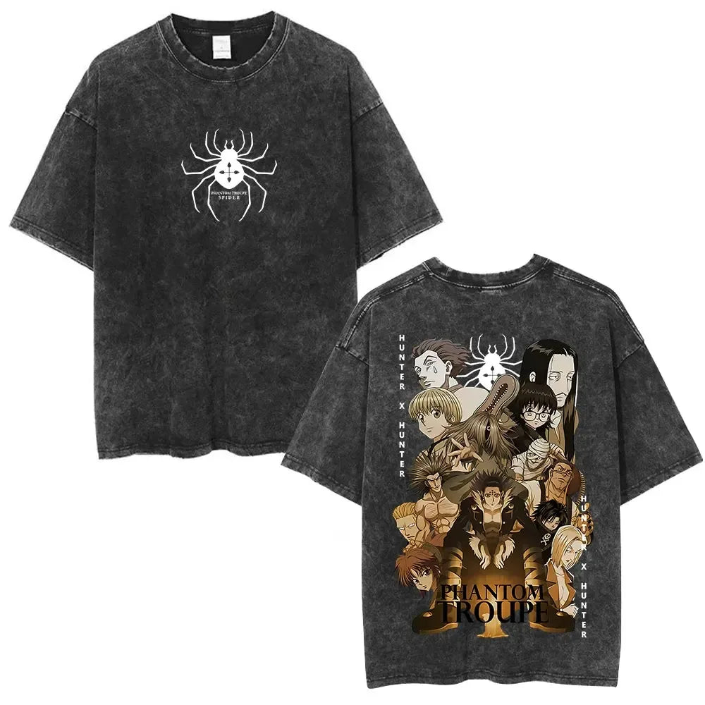 Hunter x Hunter Phantom Troupe Tee – Hisoka Oversized Washed