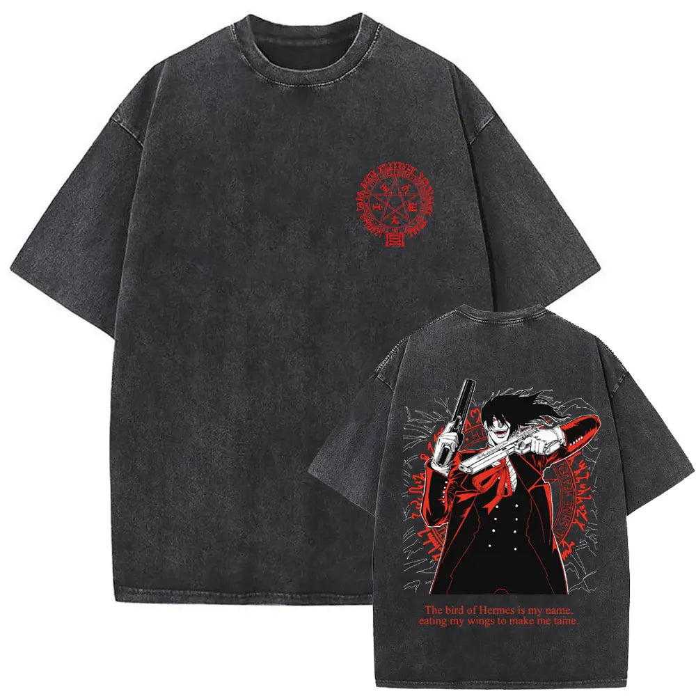 Hellsing Alucard Vintage Tee – Double-Sided 90s Oversized Shirt