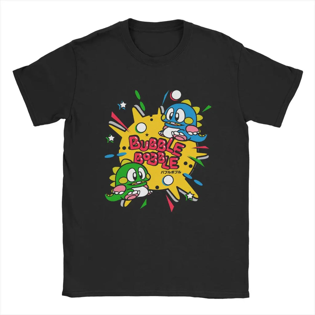 Bubble Bobble — Bub & Bob NES Arcade Retro Tee - Neon Districts