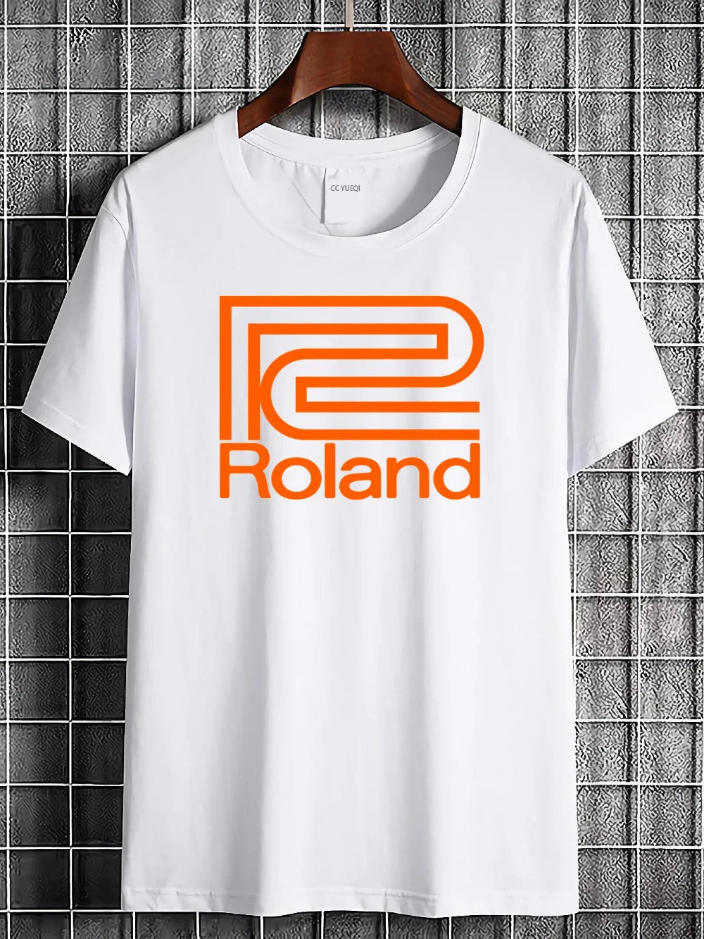 Roland Synthesizer Logo — Retro Music Streetwear Graphic Tee - Neon Districts