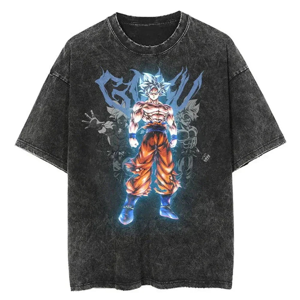 Dragon Ball Z Vegeta Vintage Wash Tee – Harajuku Sports Fit