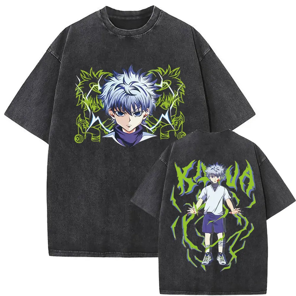 Hunter x Hunter Hisoka Washed Vintage Tee – Oversized Graphic