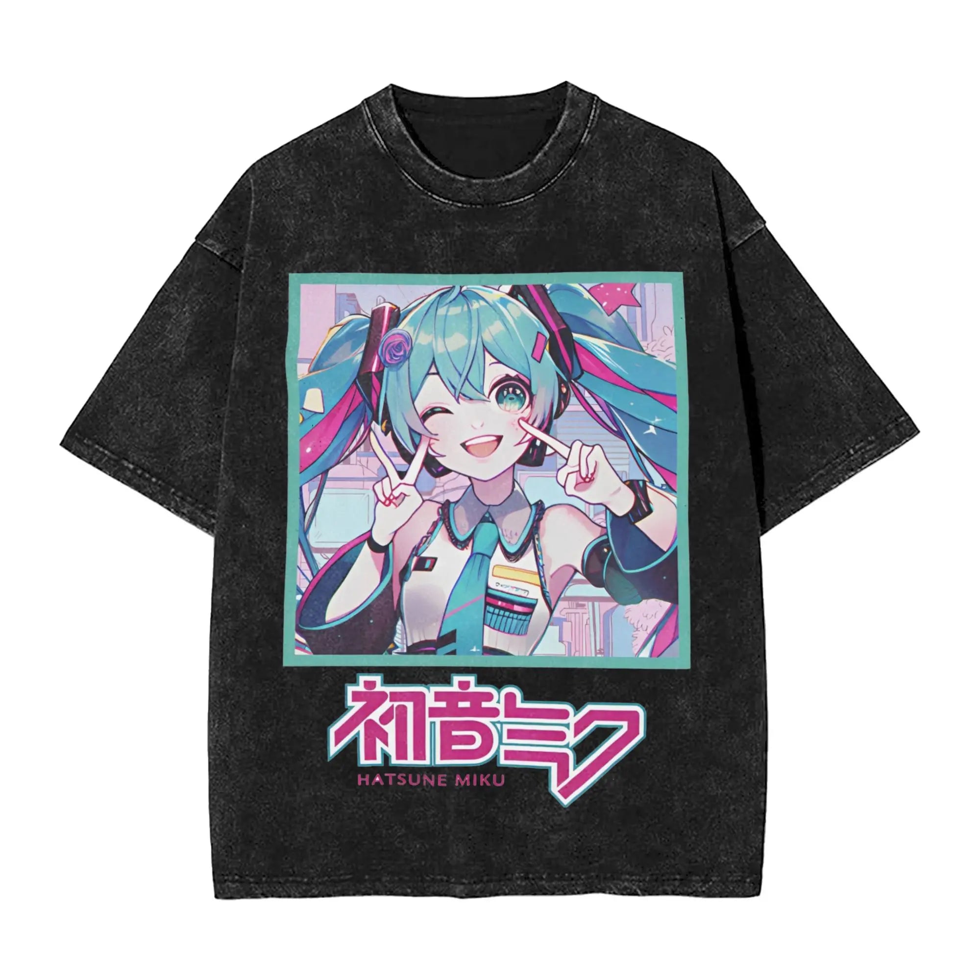Hatsune Miku — Vocaloid Washed Oversized Tee