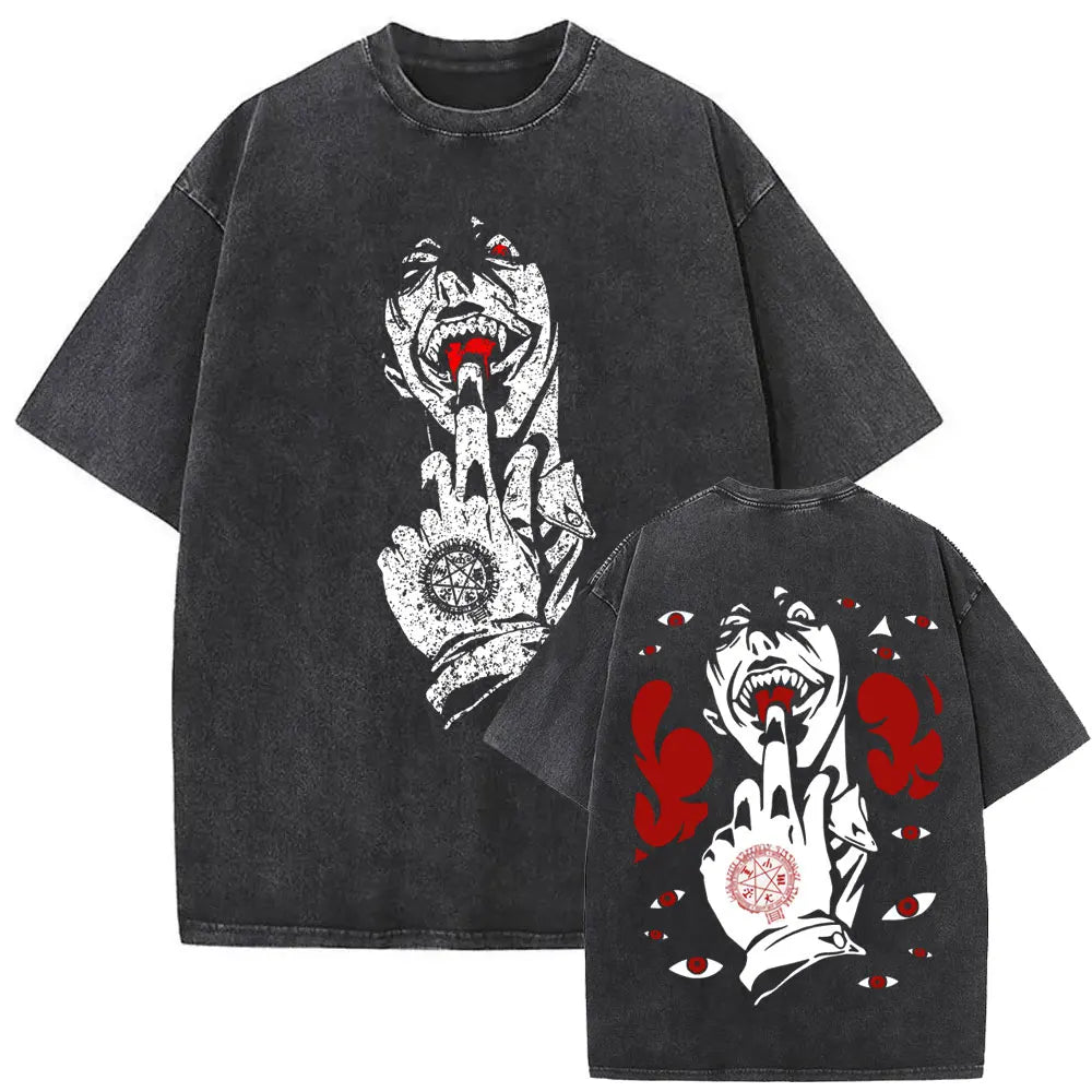 Hellsing Alucard Vintage Tee – Double-Sided 90s Oversized Shirt