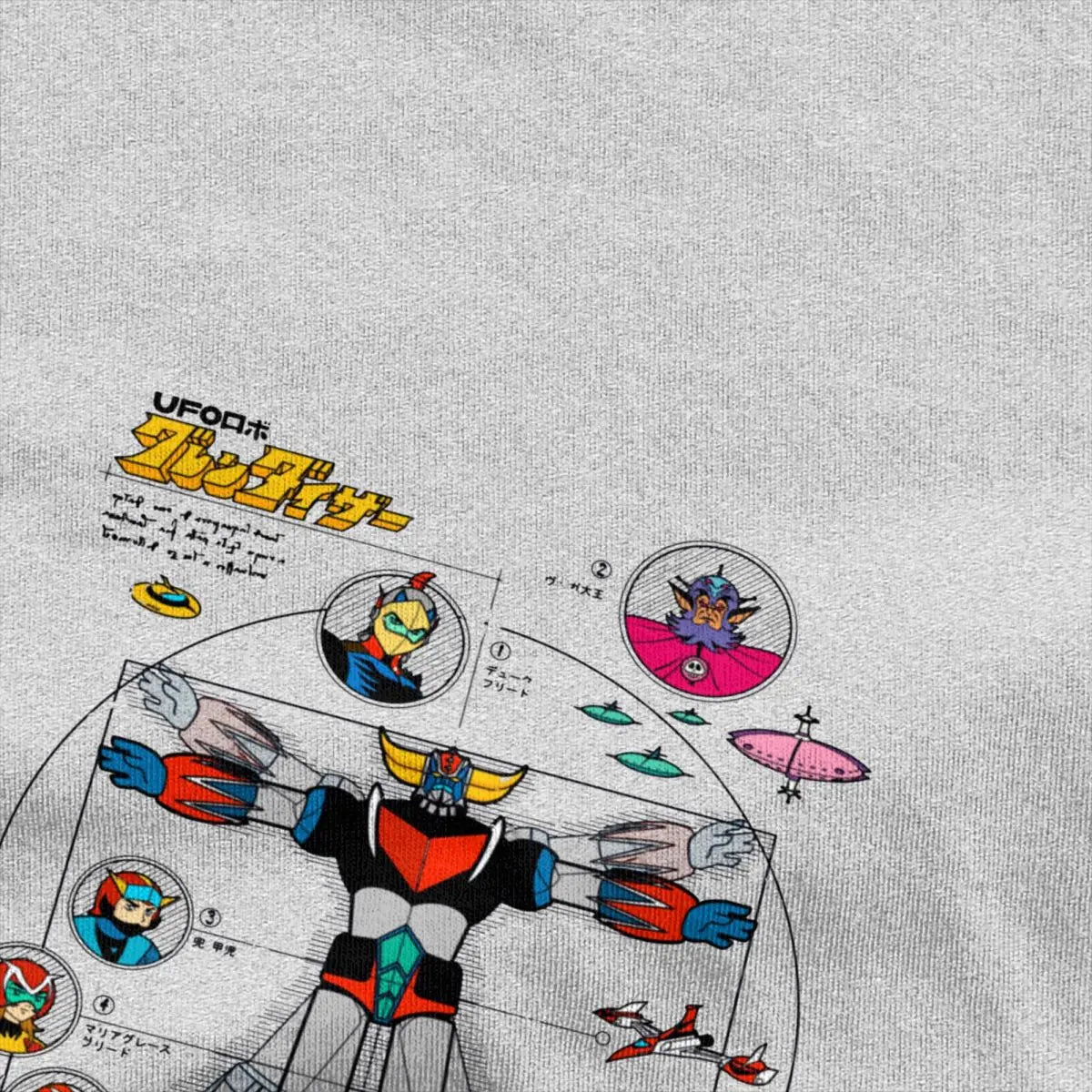 UFO Robot Grendizer Goldorak Graphic Tee – Pure Cotton Mecha