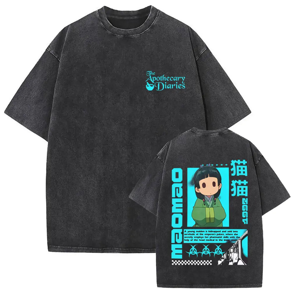 Apothecary Diaries Maomao Vintage Washed Tee – Manga Graphic