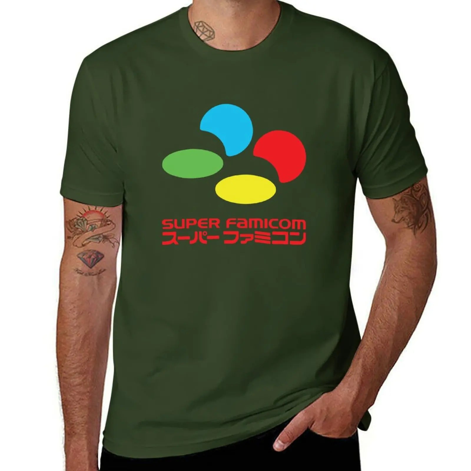 Super Famicom — Japanese Console Vintage Oversized Tee - Neon Districts
