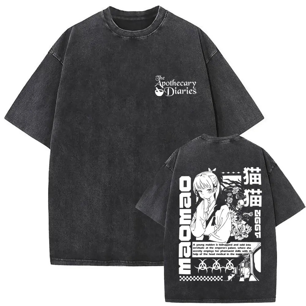 Apothecary Diaries Maomao Vintage Washed Tee – Manga Graphic