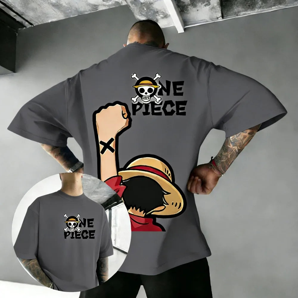 One Piece — Luffy Parent & Child Unisex Cotton Tee - Neon Districts