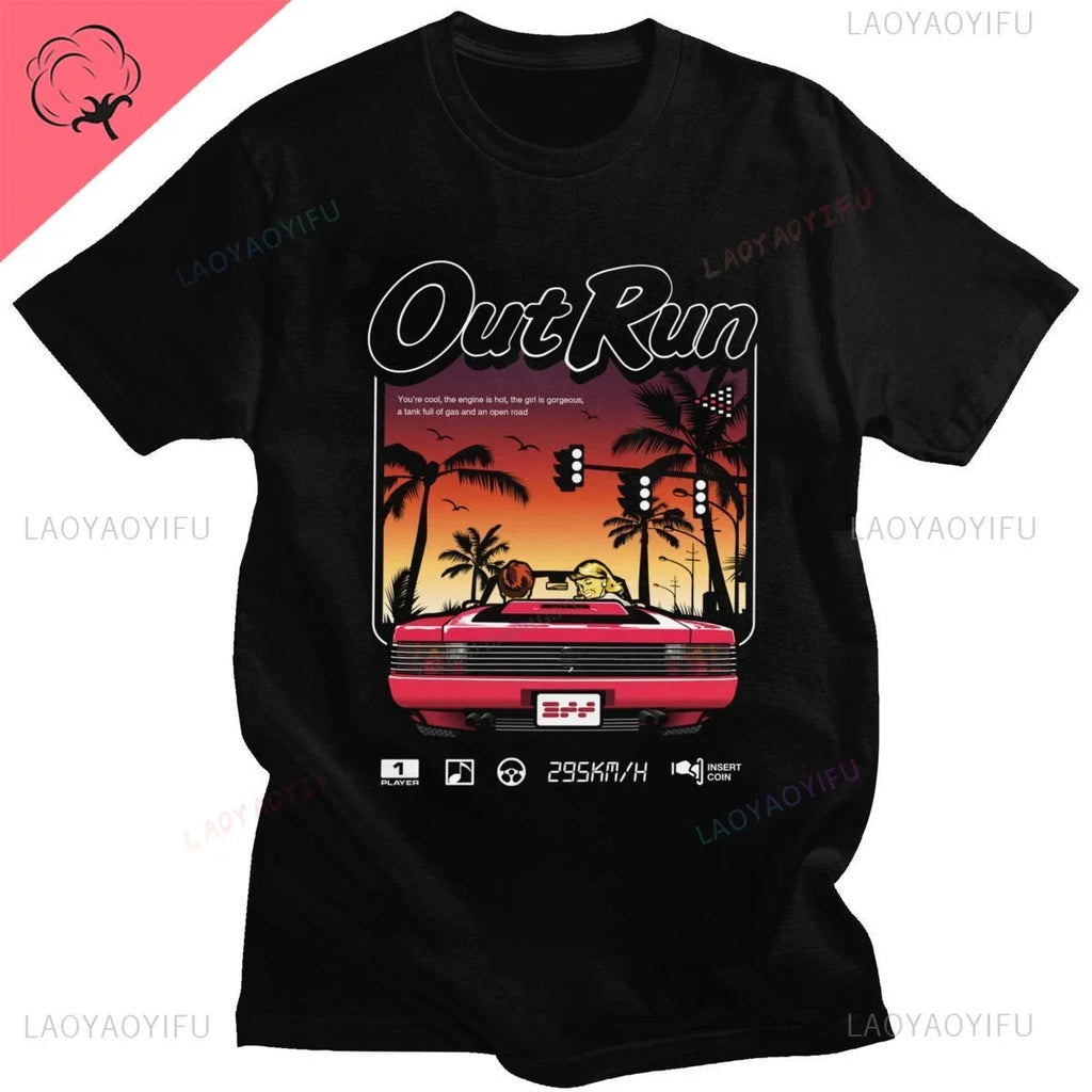 Out Run — 90s Vintage Japan Arcade Tee - Neon Districts