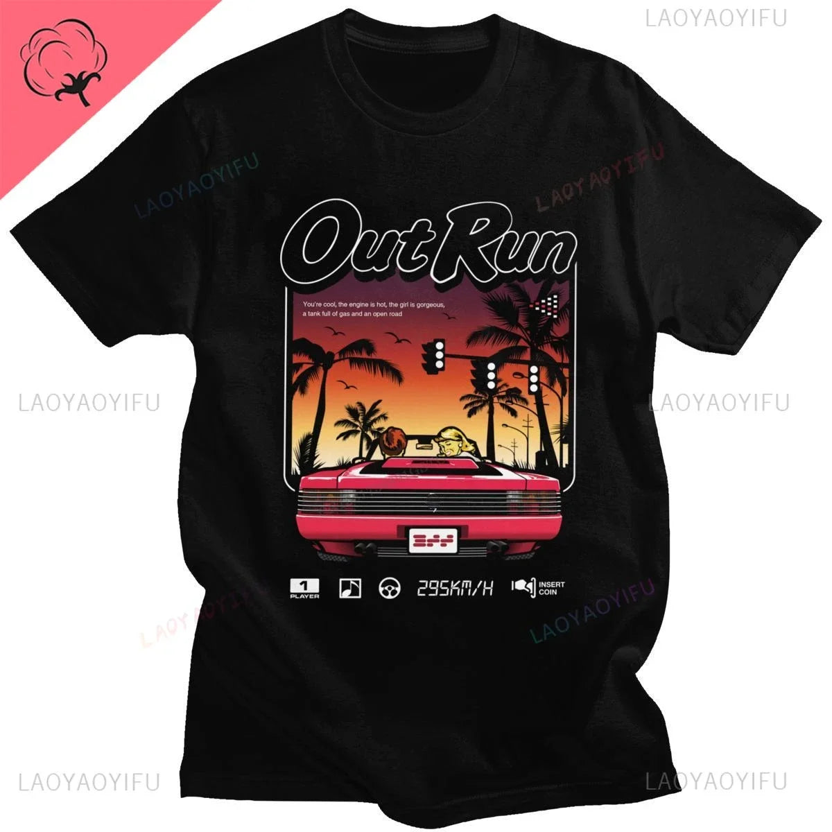 Out Run — 90s Vintage Japan Arcade Tee - Neon Districts