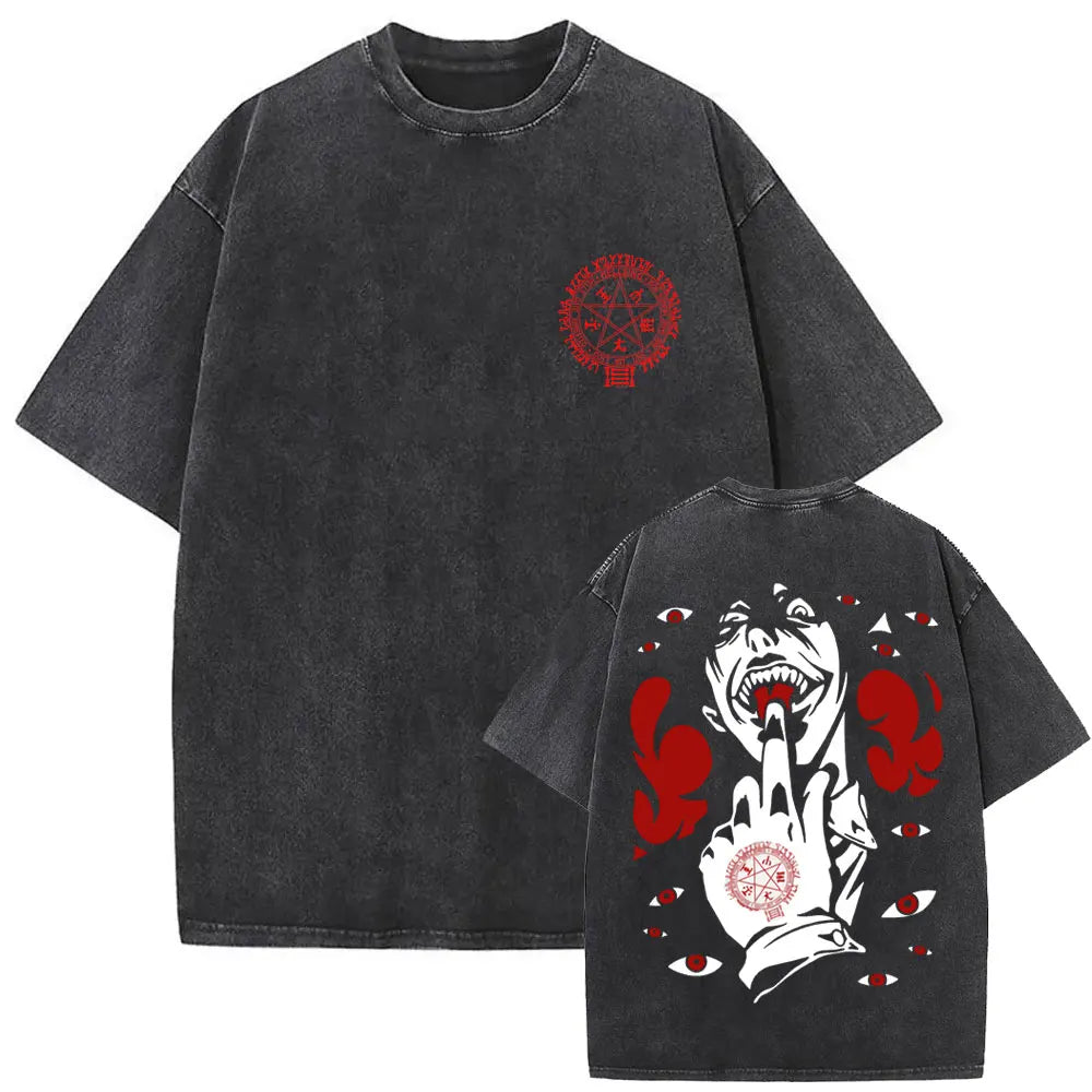 Hellsing Alucard Vintage Tee – Double-Sided 90s Oversized Shirt