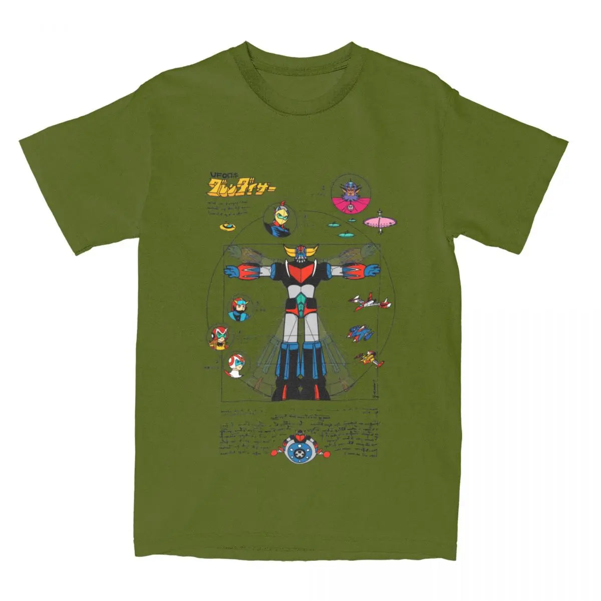 UFO Robot Grendizer Goldorak Graphic Tee – Pure Cotton Mecha