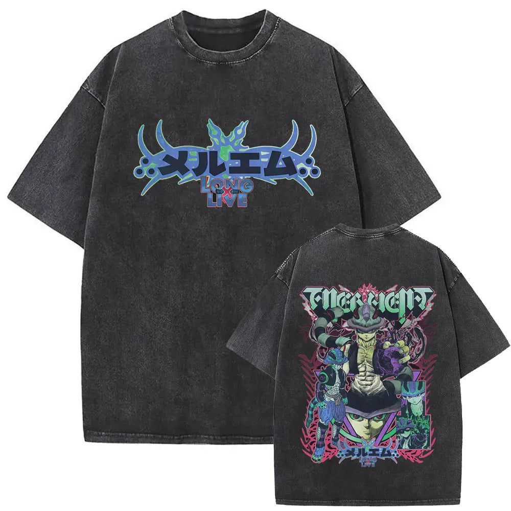 Hunter x Hunter Hisoka Washed Vintage Tee – Oversized Graphic