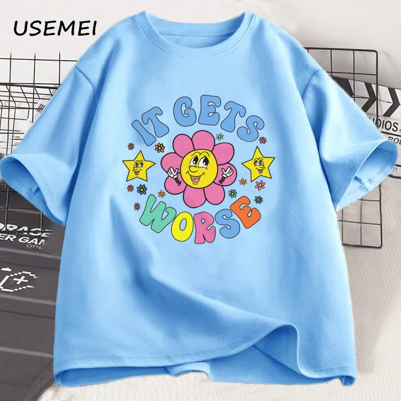 It Gets Worse — Weird-Core Meme Oversized Graphic Tee - Neon Districts