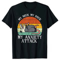 My Neck, My Back, My Anxiety Attack — Possum Meme Oversized Tee - Neon Districts