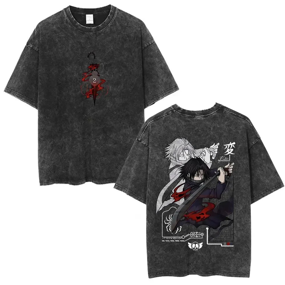 Hunter x Hunter Phantom Troupe Tee – Hisoka Oversized Washed