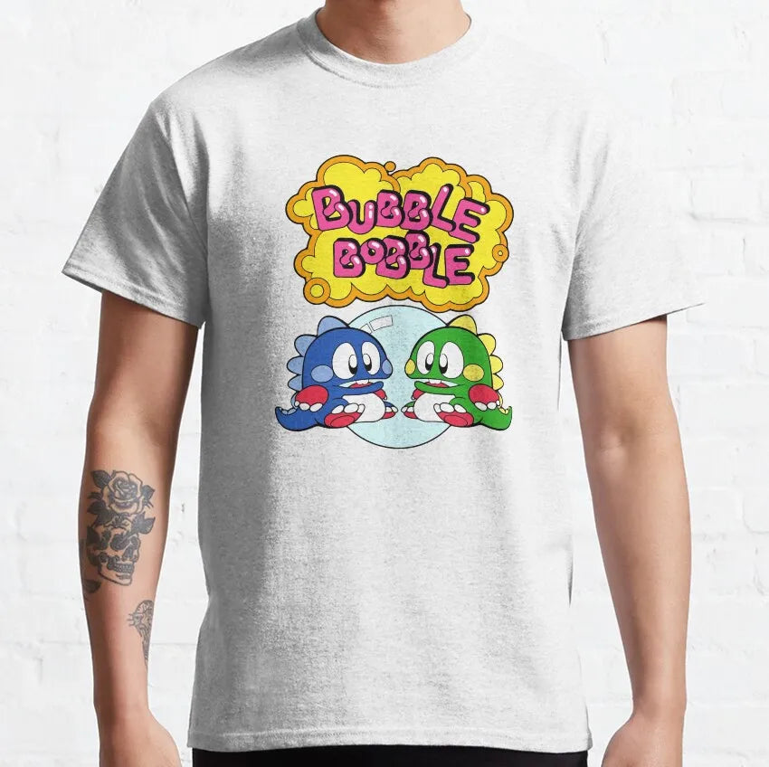 Bubble Bobble — Bub & Bob NES Arcade Retro Tee - Neon Districts