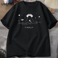 Alien Abduction Finally — UFO Humor Harajuku Oversized Graphic Tee - Neon Districts
