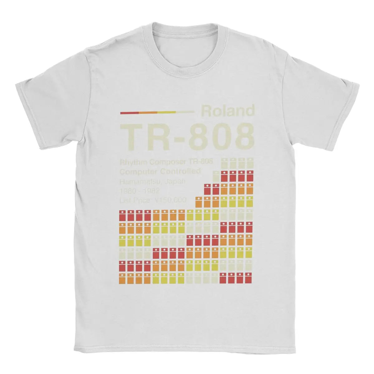 Roland TR-808 — Horizontal Drum Machine Vintage Tee - Neon Districts