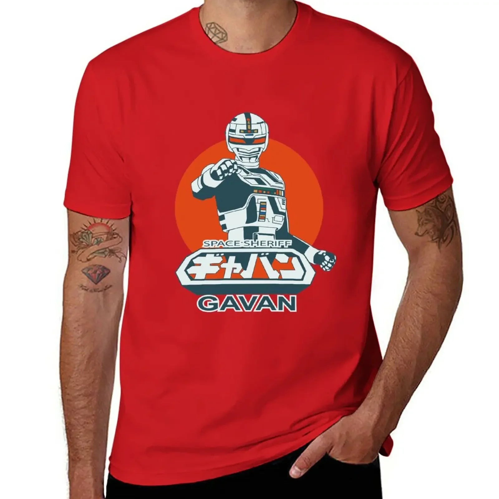 Space Sheriff Gavan — Vintage Tokusatsu Oversized Graphic Tee - Neon Districts