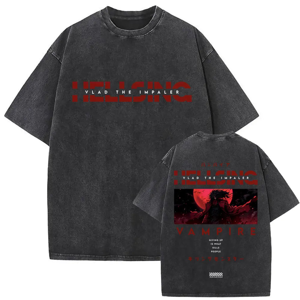Hellsing Alucard Vintage Tee – Double-Sided 90s Oversized Shirt