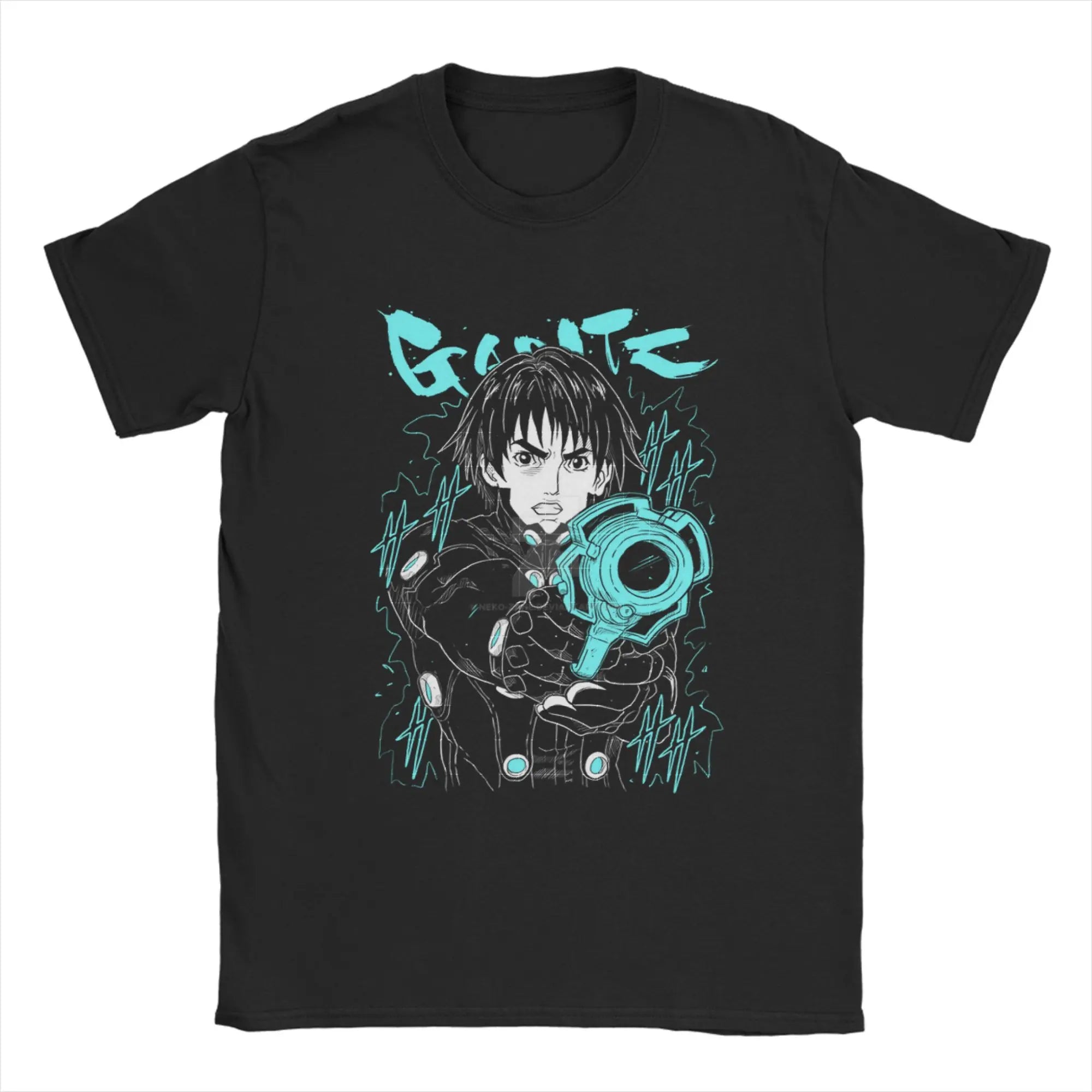 GANTZ Vintage Anime Tee - Classic Graphic T-Shirt for Fans - Neon Districts