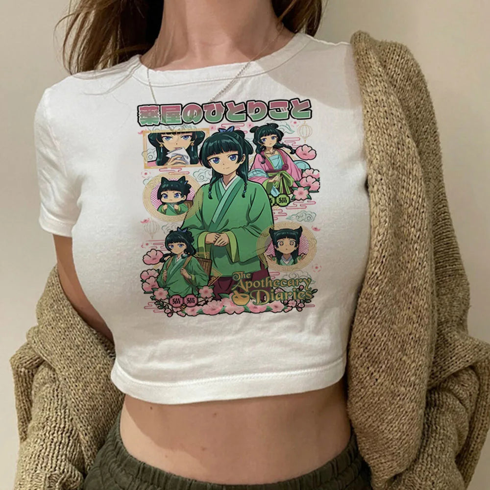 Apothecary Diaries Maomao Y2K Crop Top – Babydoll Harajuku Tee