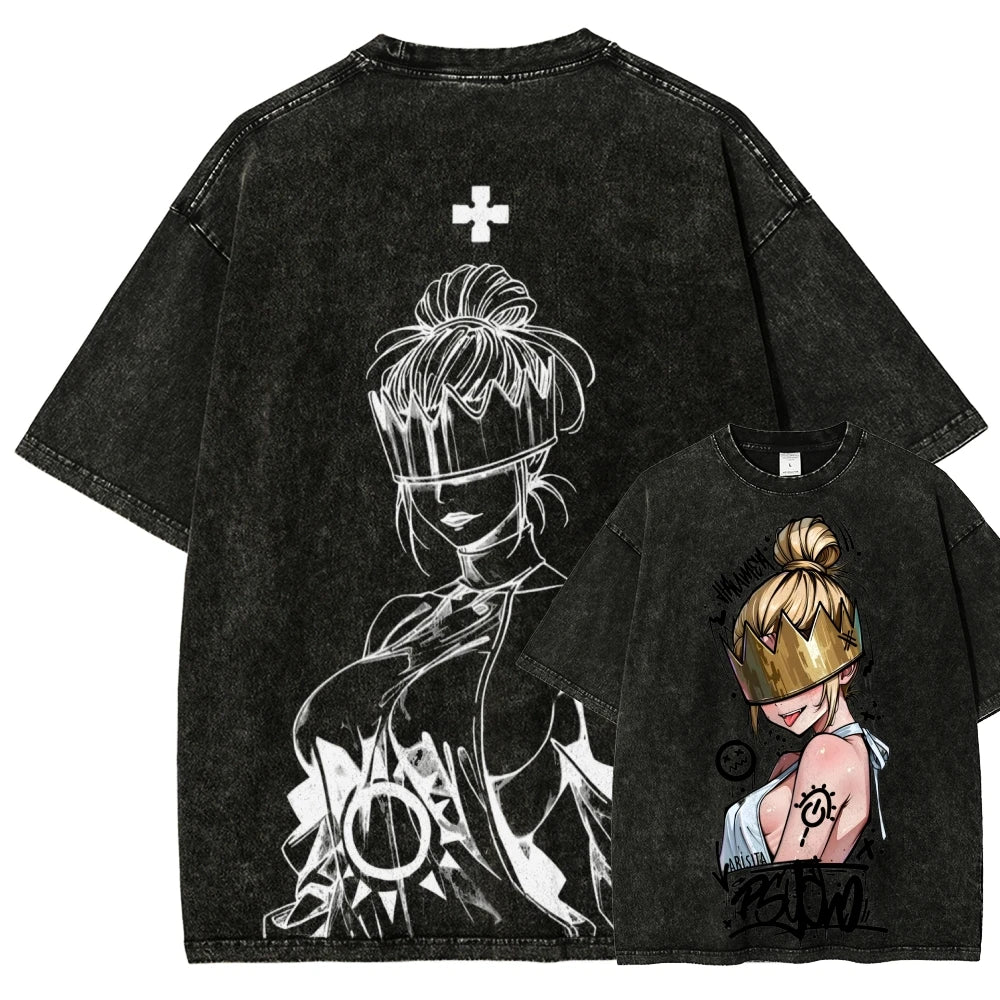 Fire Force Shinra Washed Vintage Tee