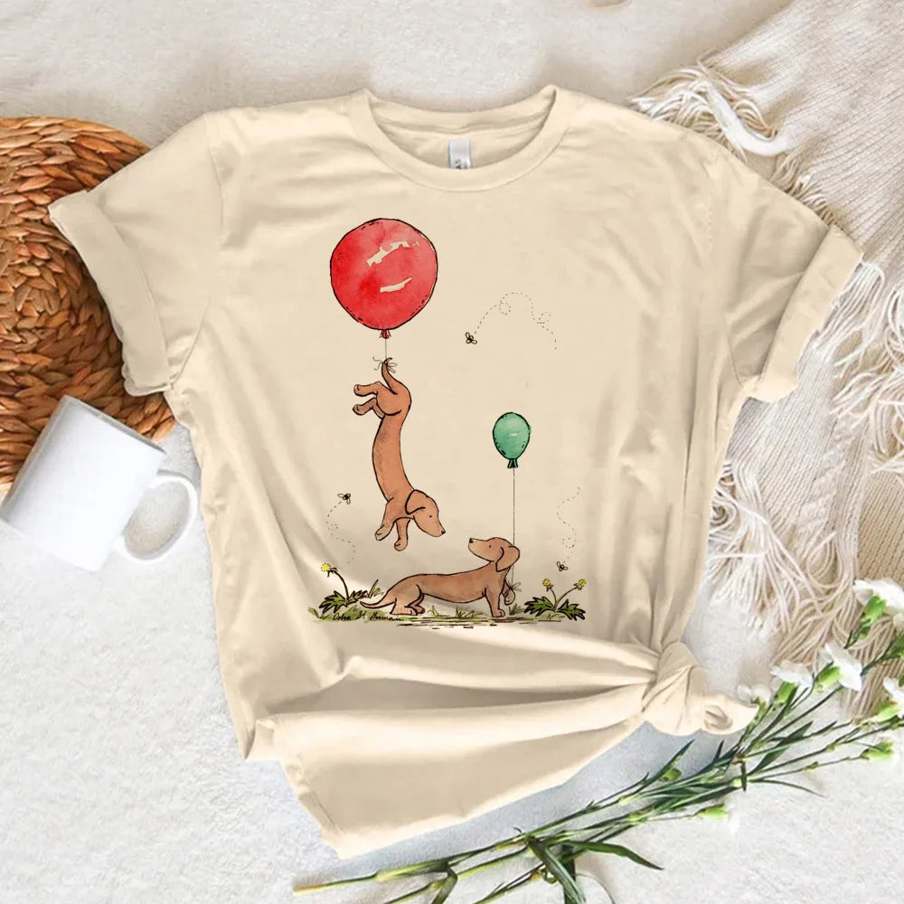 Dachshund Harajuku Graphic Tee - Neon Districts