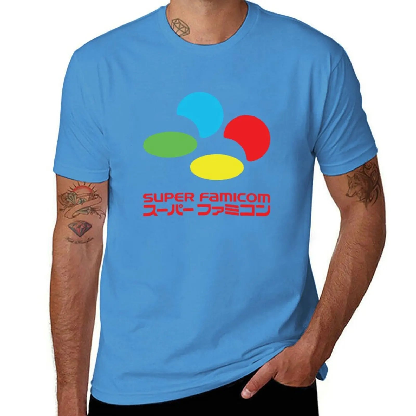 Super Famicom — Japanese Console Vintage Oversized Tee - Neon Districts