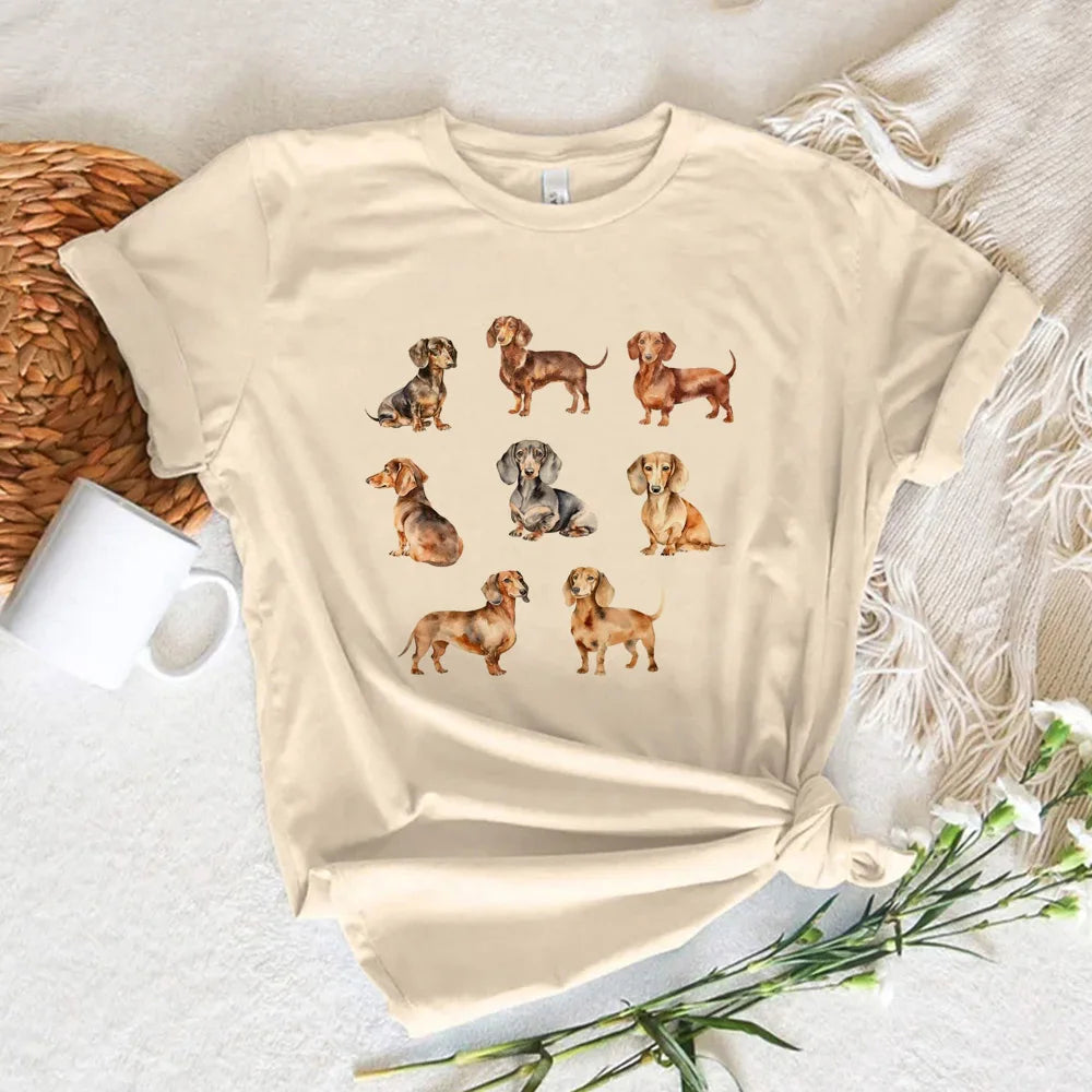 Dachshund Harajuku Graphic Tee - Neon Districts