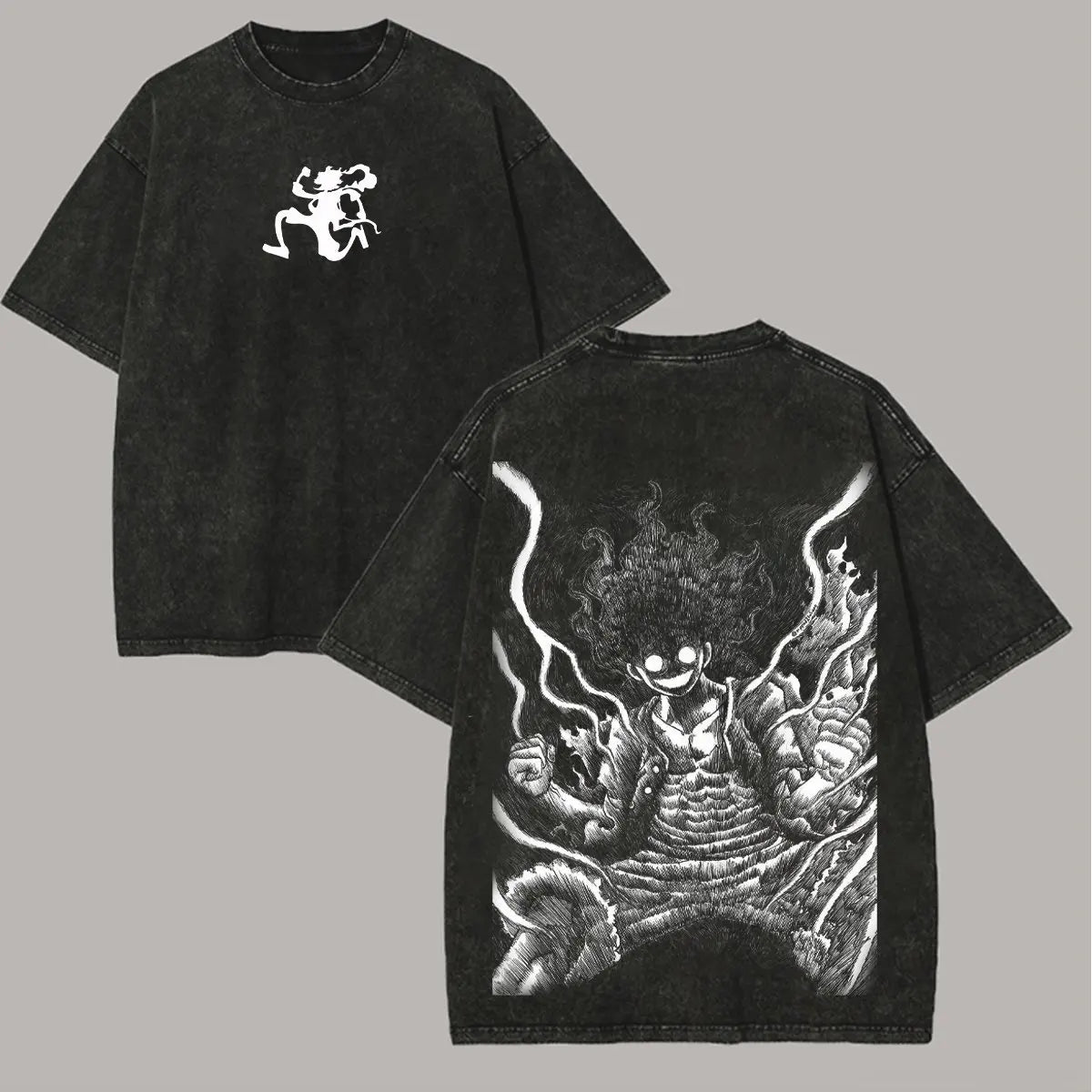 One Piece Vintage Washed Tee – Graphic Print Streetwear